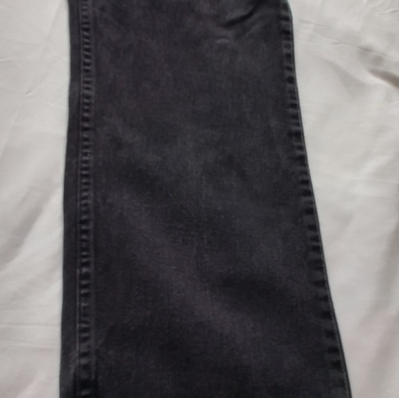 Vtg Lee's Mens Black Denim Jeans Regular Fit 42x30 - Picture 2 of 13